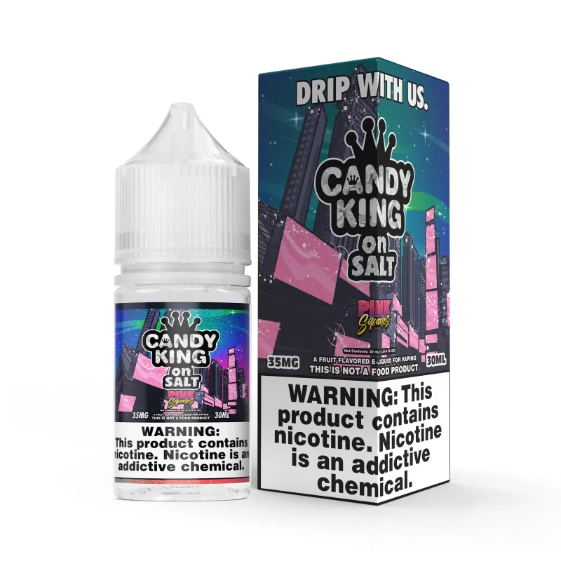 CANDY KING on SALT - Pink Squares - 30ML E-Liquid - 50MG