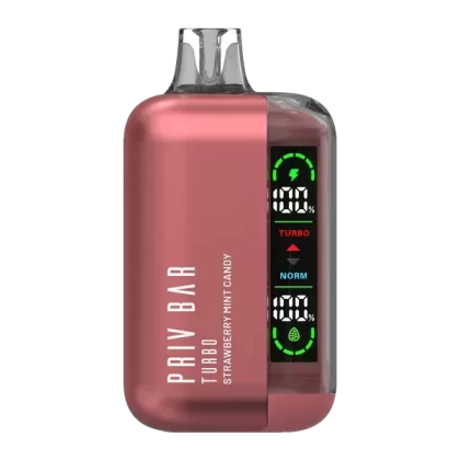 Strawberry Mint Candy Priv Bar Turbo - Nicotine#50mg~Size#Single>5 Pack (B83038)