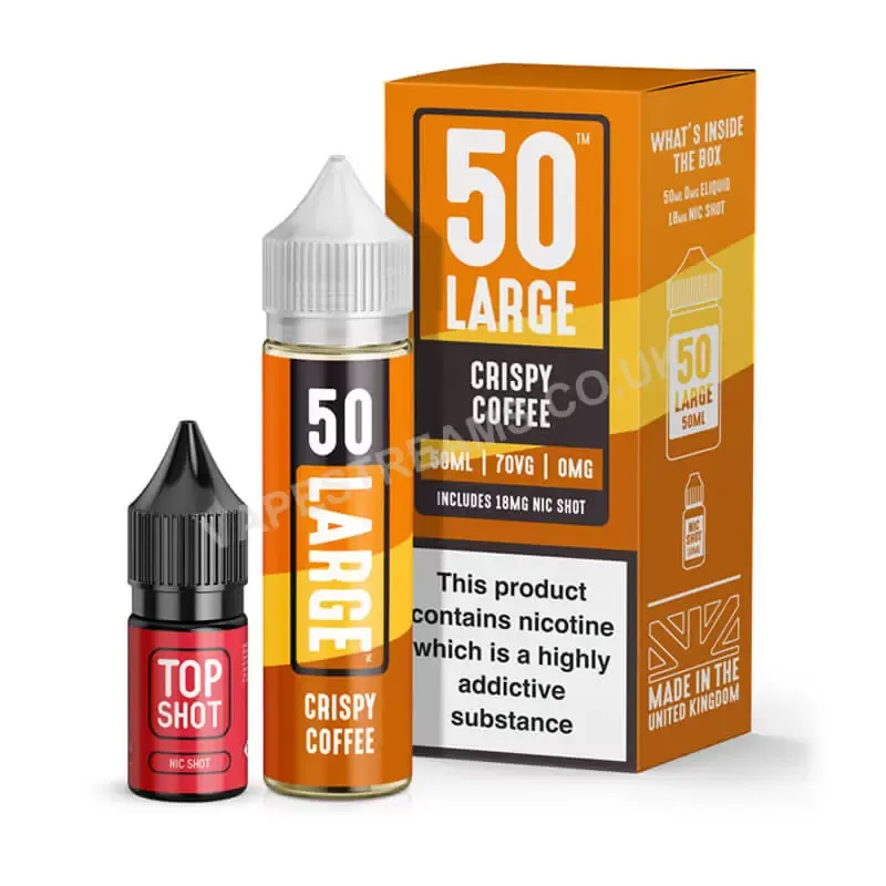 Crispy Coffee by 50 Large Juice Short Fill - Vapestreams Co
