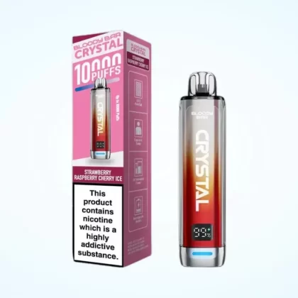 Bloody Bar Crystal 10K Prefilled Pod Kit Strawberry Raspberry Cherry Ice - Ecigpremium
