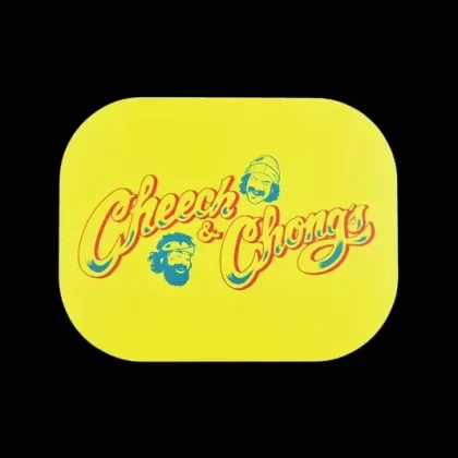 Cheech & Chong x Pulsar Mini Magnetic Rolling Tray Lid – Yellow Logo
