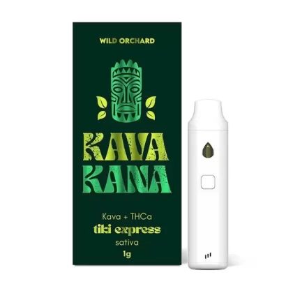 Wild Orchard KavaKana Kava + THCa 1G Vape - Tiki Express (Sativa), Island Bliss (Indica); <a href="https://purenow.com/lab-test-results/" class="lab-results-link" style="font-style: normal;"
