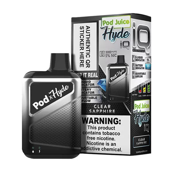 Pod Juice - Hyde IQ Disposable | 5000 Puffs | 8mL *** - Blue Razz Peach Bears Ice - Image 3