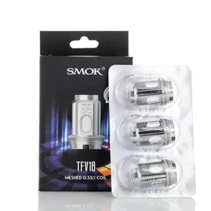 SMOK TFV18 Replacement Coils - Style#0.15 Ohm Dual Mesh>0.33 Ohm Mesh