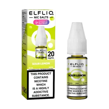 Elf Bar Elfliq Sour Lemon E Liquid 10ml - 10mg