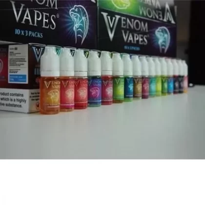3X Venom Vapes E-Liquid 80VG – All Flavours – 10ml TPD - Vapestorm Co