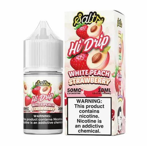 Hi-Drip Salt Nic Premium E-Liquid 30ml - Passion Fruit Lemonade / 50mg - Vapeciga - Image 2