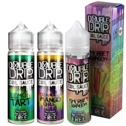 1x 50ml Double Drip Shortfill E Liquid – All Flavours – 70VG - Vapestorm Co