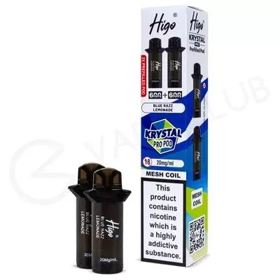 Blue Razz Lemonade Higo Krystal Pro 600 Prefilled Pods