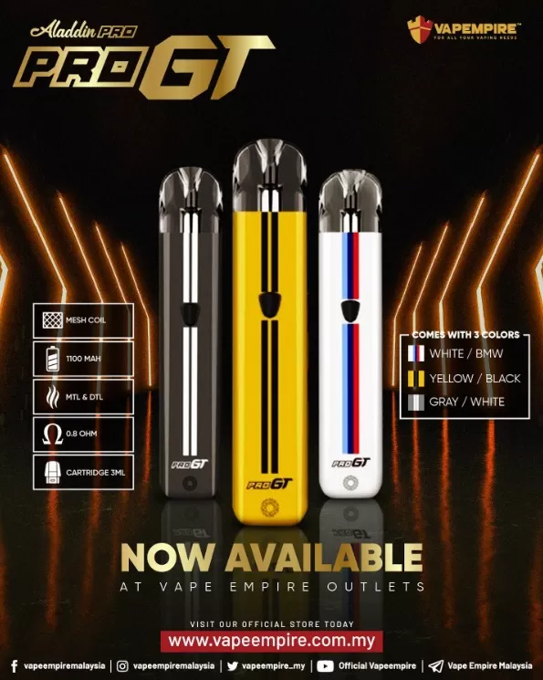 Aladdin Pro GT Pod Kit Device Built-in 1100mAh battery - Vapeandgo Com My - Image 3