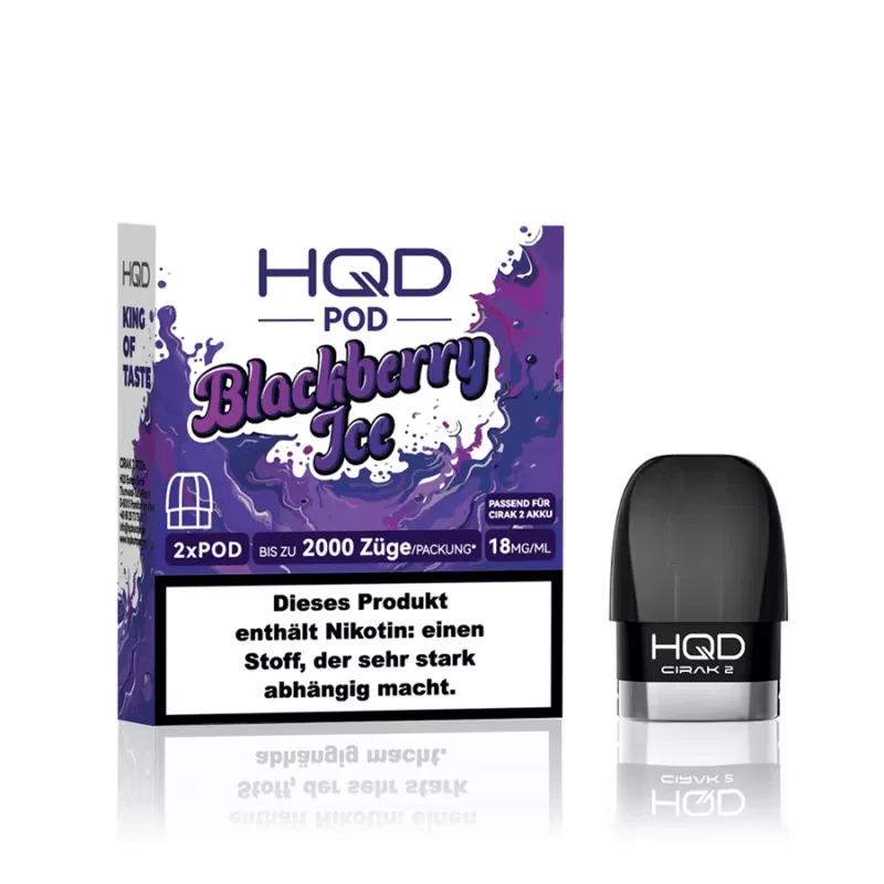 HQD Cirak 2 Pods – Blackberry Ice - HQD Cirak / Nein / 2ml / 18mg/ml - Image 3