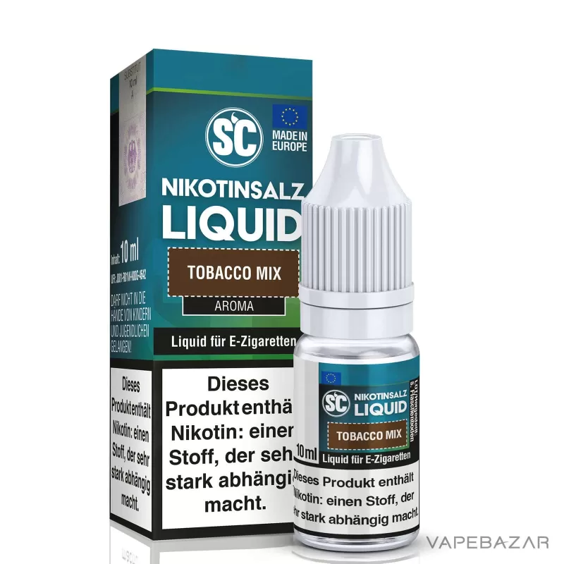 SC Salt Liquid – Tobacco Mix - Propylenglycol, Pflanzliches Glycerin, Nikotinbenzoat, Aroma, Nikotinmalat; 10mg/ml, 20mg/ml; Tabak - Image 3