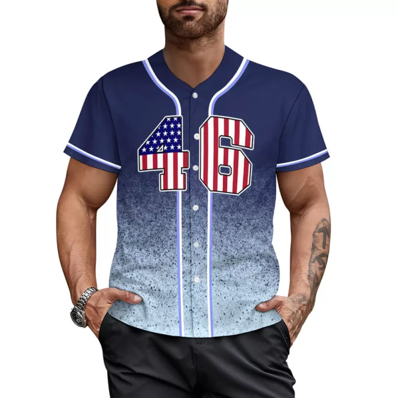 Custom design personalized men's photo baseball jersey uniform J50T (Made in China, Free Fast Shipping) - Multi-Images-Print / L