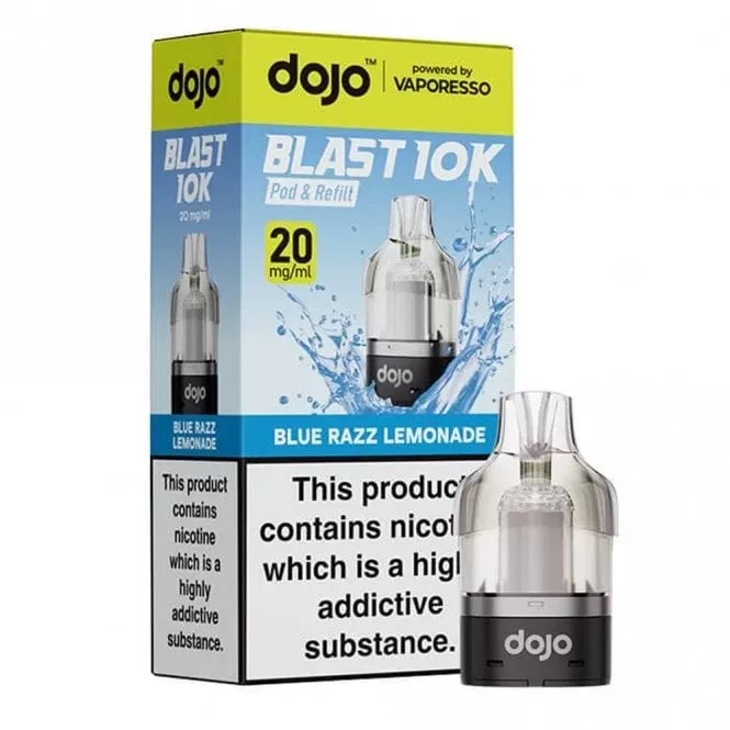 Dojo Blue Razz Lemonade Blast 10k Prefilled Pods