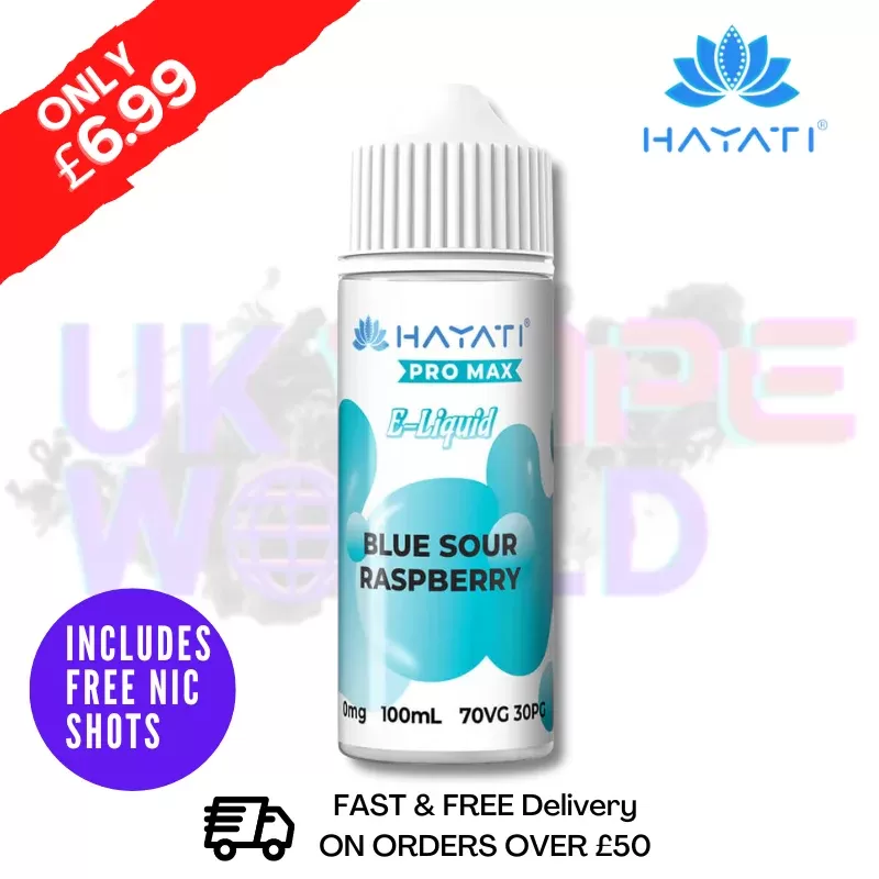Blue Sour Raspberry Hayati Pro Max Shortfill Juice 100ML Eliquid