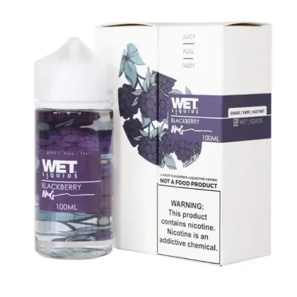 WET LIQUIDS Blackberry E-liquid 100ml - Vapebazaar Pk