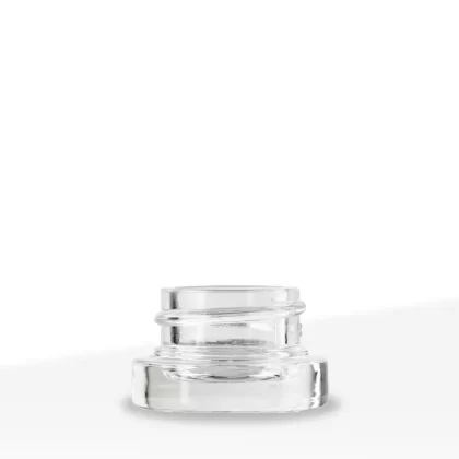 Glass Concentrate Jar | Round Container | 5mL – Clear – 126 Count - Ejuicewarehouse