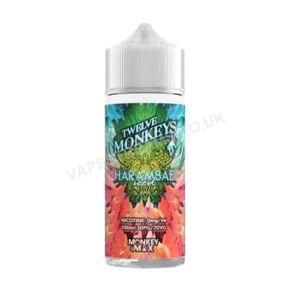 Twelve Monkeys Ice Age Harambae Iced 100ml E-Liquid Shortfill - Vapestreams Co