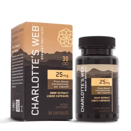 Full Spectrum Hemp Extract CBD Capsules – 25mg – Charlotte’s Web