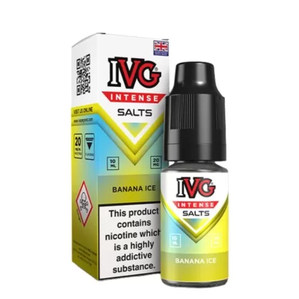 Banana Ice Nic Salts E-Liquid Intense Salts Series by IVG (10ml) - 20mg