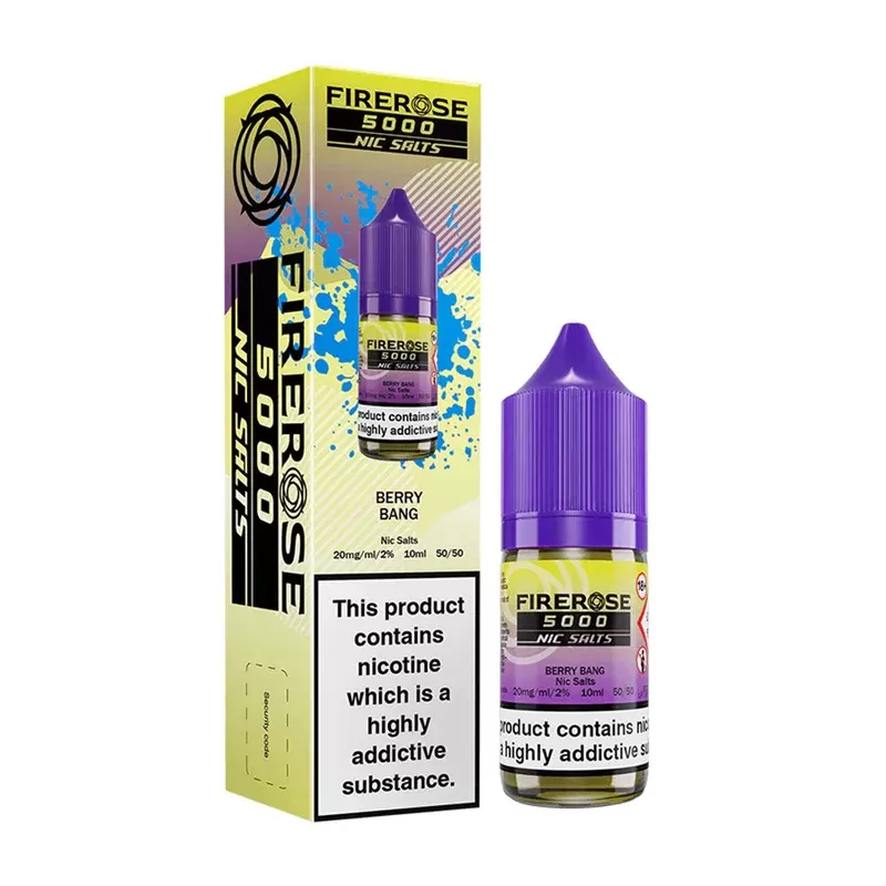 Elux Firerose 5000 Berry Bang E Liquid - Nicotine Strength#20mg>10mg
