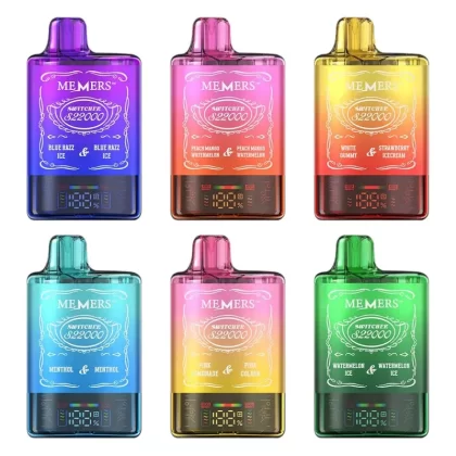 Memers Switcher S22000 Disposable Vape Kit 24ml - flavor#Peach Ice/Watermelon Ice>Peach Mango Watermelon/Peach Mango Watermelon>Pink Lemonade/Pina Colada>Strawberry Coconut/Strawberry Waterm