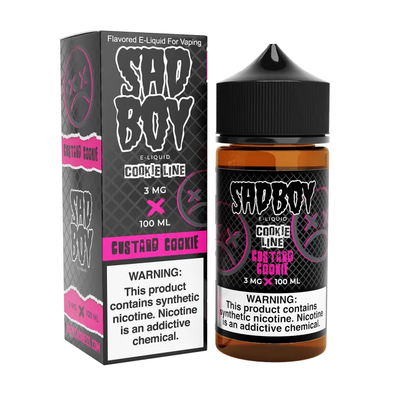 SADBOY E-Liquid - Custard Cookie 100ML - Cookie Line Series
