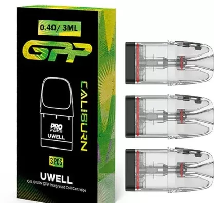 Uwell Caliburn GPP Pods [3 pk] - Coil Resistance#0.4ohm (side-fill) (C38771)