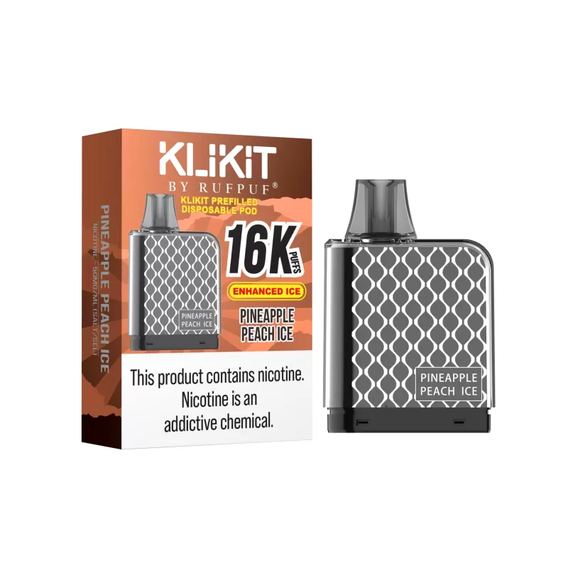 Rufpuf Klikit Disposable Pod – Pineapple Peach Ice 50mg (16000Puffs) - Image 2