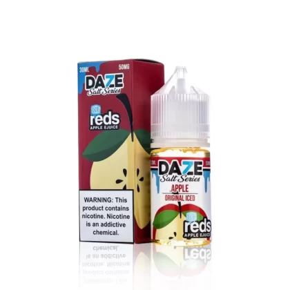 7 Daze Salt Series E-Juice – Original Reds Apple Iced – 30ml