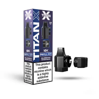 Titan X Prefilled Pod Blueberry Sour Razz - Nicotine Strength#20mg (D98A9E) (D98A9E)