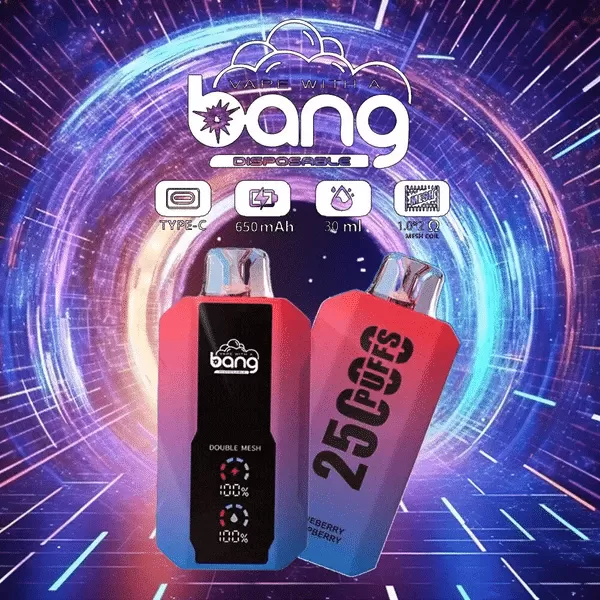 Bang 25000 – 25K Puffs Smart Display 0% 2% 3% 5% Nicotine Disposable Vape - Flamevape