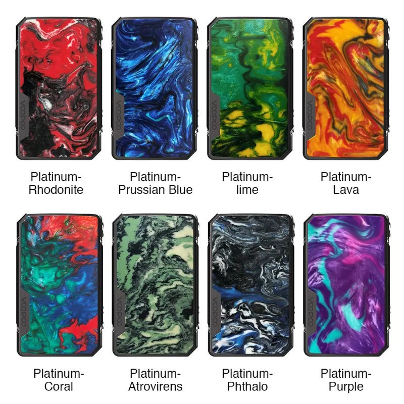 Voopoo Drag Mini Platinum TC Box Mod - 117W & 4400mAh - Platinum-Prussian Blue