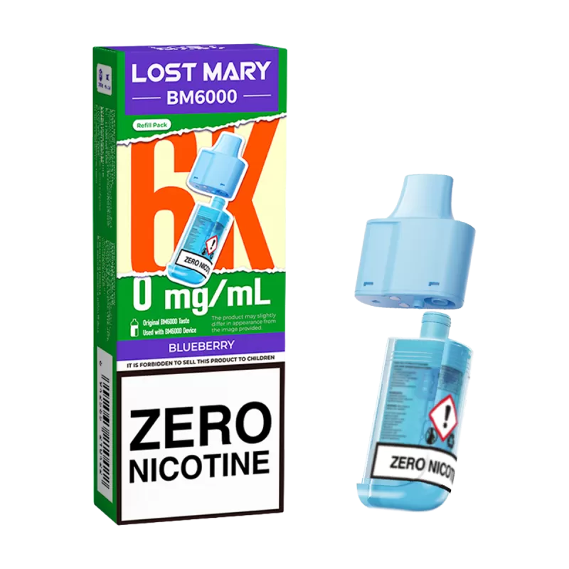 Blueberry Lost Mary BM6000 Refill Pack - Vapeshop Co - Image 3