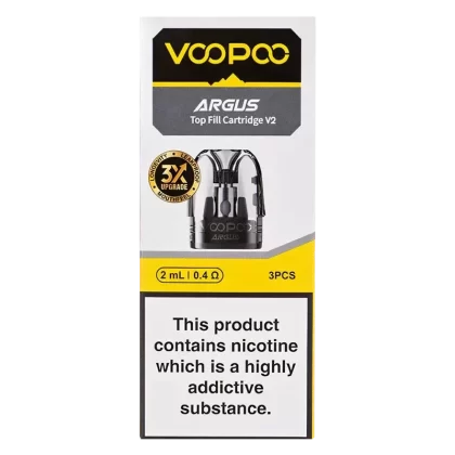 Voopoo Argus Top-Fill V2 Pods (2ml, 3 Pack) – 0.4Ω / 0.7Ω / 1.0Ω