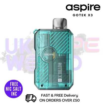 Cyan Aspire Gotek X3 Pod Kit – Only £8.79