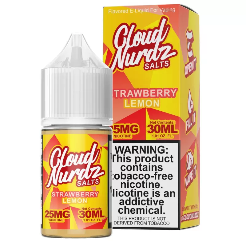 Cloud Nurdz TFN Salt Premium E-Liquid 30ml - Sour Watermelon Strawberry / 50mg