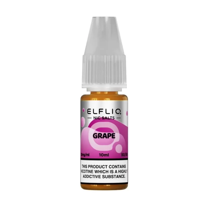 Grape Nic Salt E-Liquid by Elf Bar Elfliq (10ml) - 20mg - Image 2