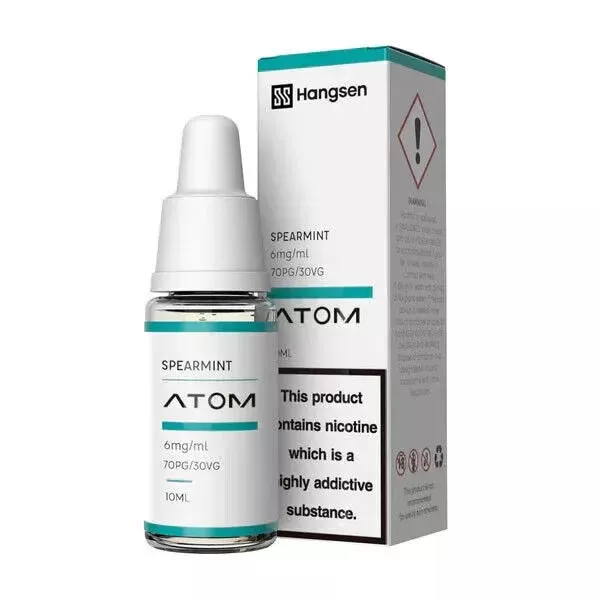 Spearmint Hangsen E-Liquid Bundle 10x10ml, 70/30 PG/VG, 3,6/12/18mg