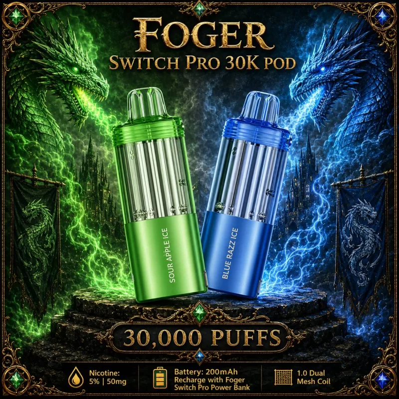 Foger Switch Pro 30K POD TEXAS COMPLIANT AVAILABLE - Red Velvet Cupcake