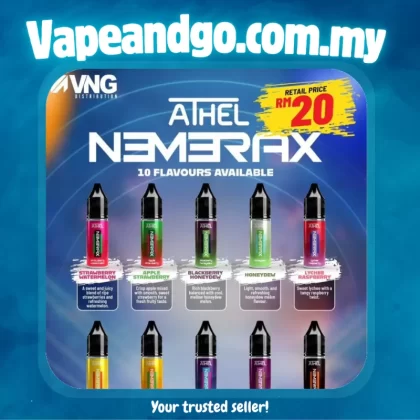 Athel Nemerax E-Liquid 15ml Saltnic 20mg Akta 852 Registered - Vapeandgo Com My