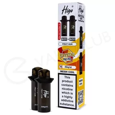 Fruit Gum Higo Krystal Pro 600 Prefilled Pods