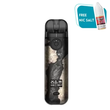 Smok Novo 4 Pod Kit - Black Stablizing Wood
