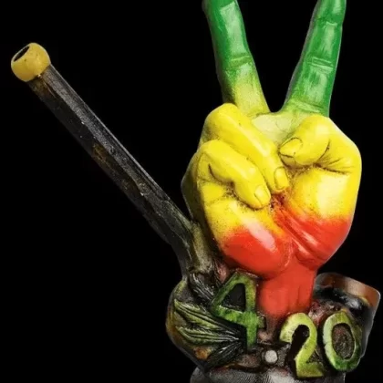 Peace Hand 420 Handcrafted Pipe - Vape Store