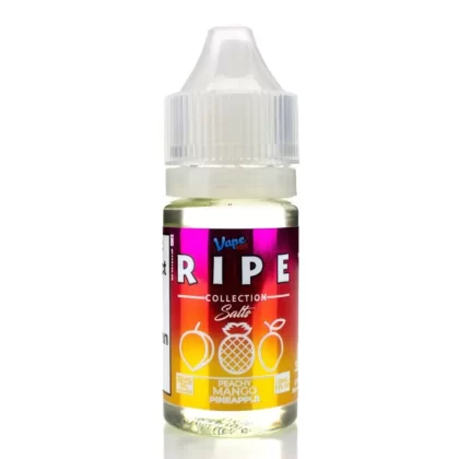 Peachy Mango Pineapple by Vape 100 Ripe Collection Salts 30mL - Vaporider Deals