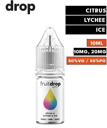 Citrus + Lychee + Ice Nic Salt Fruit Drop 10ml