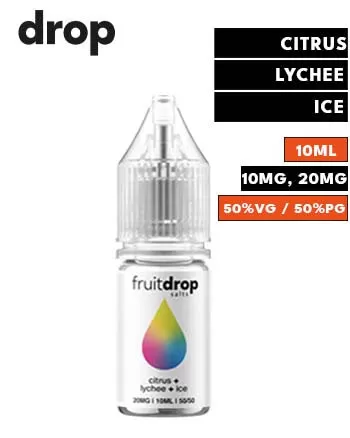 Citrus + Lychee + Ice Nic Salt Fruit Drop 10ml