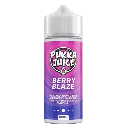 Pukka Juice 100ml E-liquid Shortfill Berry Blaze - Nicotine Strength#0mg (F1E6FF)