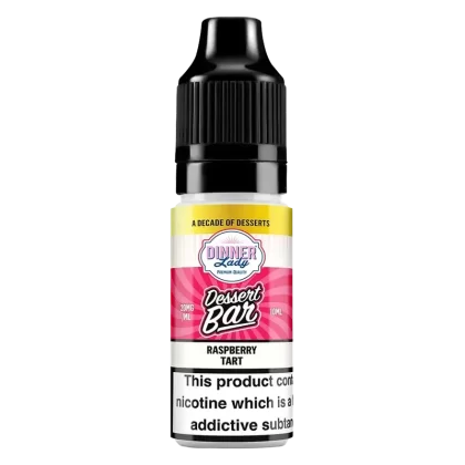 Dinner Lady Dessert Bar Salts Raspberry Tart Nic Salt - Strength#10mg>20mg