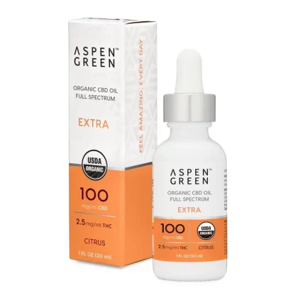 Aspen Green Extra Organic Full Spectrum CBD Oil – Citrus - Vape Store